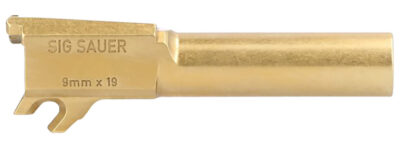 9MM LUGER BARREL W/LCI FOR SIG SAUER® P365/365X/365-XMACRO P365 3.1”BBL 9MM LUGER W/LCI NON-THREADED GOLD