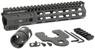 Midwest Industries MINF925 Night Fighter  9.25″ M-LOK Black Hardcoat Anodized Aluminum Includes Barrel Wrench, Nut, & 5 Slot Rail