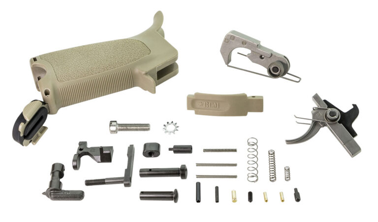 AR-15 BCMGUNFIGHTER? ENHANCED LOWER PARTS KITS BCMGUNFIGHTER AR-15 ENHANCED LOWER PARTS KIT, FDE