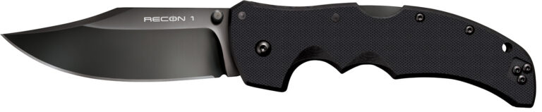 Cold Steel Recon 1 Clip Point Lockback Knife G-10 (4" Black)