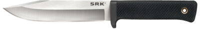 Cold Steel CS-35AN San Mai SRK 6″ Fixed Plain Satin VG-10 San Mai Blade/Black Checkered w/Finger Guard Kray-Ex Handle