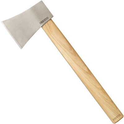 Cold Steel CS90AXFZ Competition Throwing Axe 4″ Hatchet Plain 1055 Carbon Steel Blade American Hickory Handle 16″