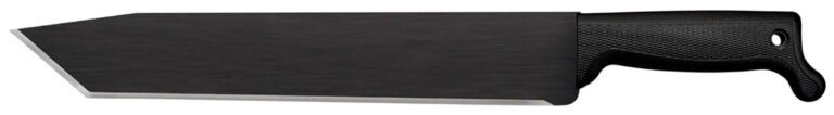 Cold Steel CS97BTMS Tanto 13" Black Matte Baked-On Anti Rust 1055 Carbon Steel Blade/ Black Polypropylene Handle 15.63" Long Includes Sheath