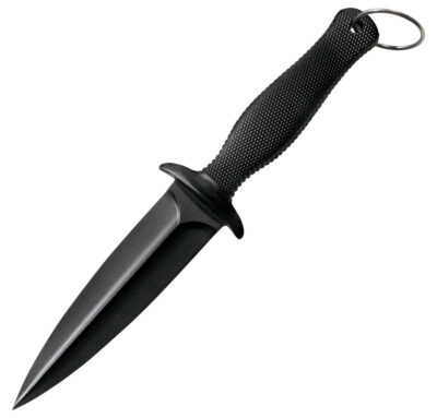 Cold Steel CS-92FBA FGX Boot Blade II 5″ Fixed Plain Black Griv-Ex Blade/Black Checkered Kray-Ex Handle