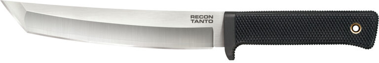 Cold Steel CS-35AM San Mai Recon 7" Fixed Plain Tanto VG-10 San Mai Blade/Black Textured Kray-Ex Handle