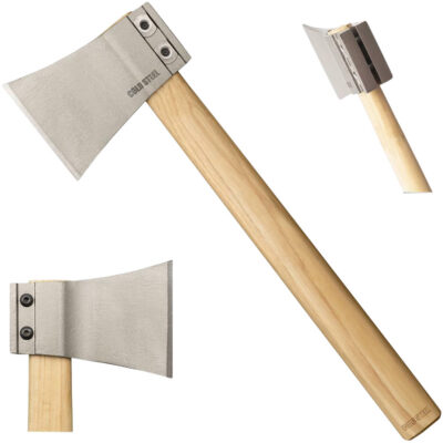Cold Steel CS90AXA Professional Thrower 4″ Blade 1055 Carbon Steel Blade American Hickory Handle 16″