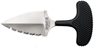 Cold Steel CS43XLS Urban Edge  2.50″ Fixed Part Serrated Stone Washed Japanese AUS-8A SS Blade/Black Textured Kray-Ex Handle