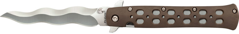 Cold Steel CS-26SK4 Ti-Lite 4" Folding Plain Kris AUS 10A Steel Blade/Flat Dark Earth Griv-Ex Handle