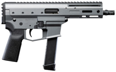 Angstadt Arms AAMDP09PG6 MDP-9  9mm Luger 27+1 5.85″ Black Melonite Threaded Barrel, M-LOK Free-Float Handguards, Tactical Gray Cerakote Aluminum Picatinny Rail Receiver, Black Polymer Grips
