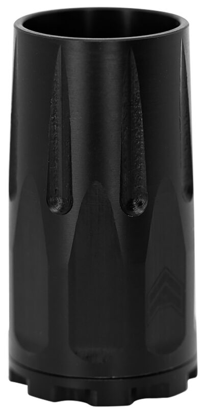 Angstadt Arms AA093LBC01 Blastwave Blast Shield Black Hardcoat Anodized Steel with 2.50″ OAL for 9mm Luger 3-Lug Attachments