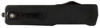 Templar Knife LABR321 Premium LW  Large 3.50″ OTF Drop Point Plain Black Oxide Stonewashed D2 Steel Blade, 5.25″ Black Aluminum Handle