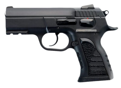 Tanfoglio IFG TFCOMPACTF10 Force Compact F 10mm Auto Caliber with 3.62″ Barrel, 11+1 Capacity, Overall Black Finish, Picatinny Rail Frame, Serrated Steel Slide & Rubber Grip