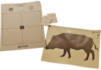 ATN ACMKIRTGBR Thermal Target Kit Boar Paper 30″ x 24″ Brown Includes 12 Plasters/2 Targets