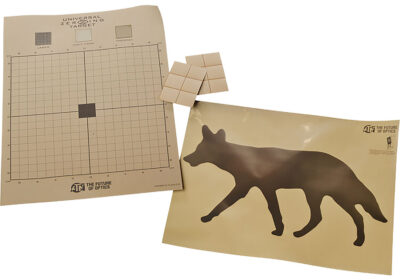 ATN ACMKIRTGCY Thermal Target Kit Coyote Paper 30″ x 24″ Brown Includes 12 Plasters/2 Targets