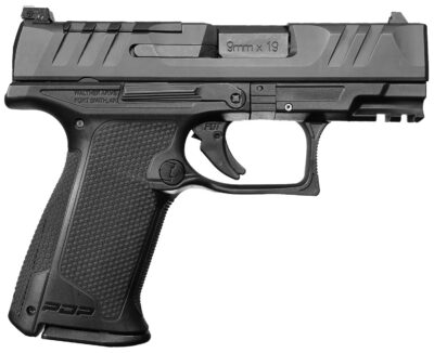 Walther Arms 2849313 PDP F-Series 9mm Luger 15+1 3.50″ Black Steel Barrel, Black Optic Ready/Serrated Slide, Black Polymer Frame w/Picatinny Rail, Black Performance Duty Texture Grips, Ambidextrous