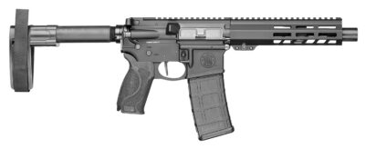 Smith & Wesson 13658 M&P15  223 / 5.56 NATO 7.50″ Armornite Barrel 30+1, Fixed Arm Brace, Black Interchangeable Palmswell Grip Inserts, Manual Safety, Straight Buffer Tube, Optics Ready