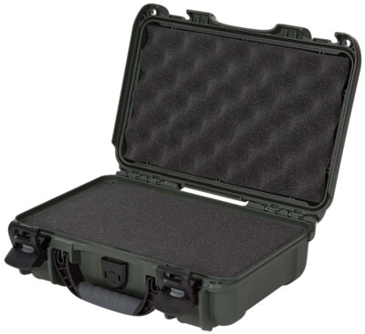 Nanuk Pistol and Accessory Hard Case w/Foam Olive 11.4 in. x 7 in. x 3.6 in