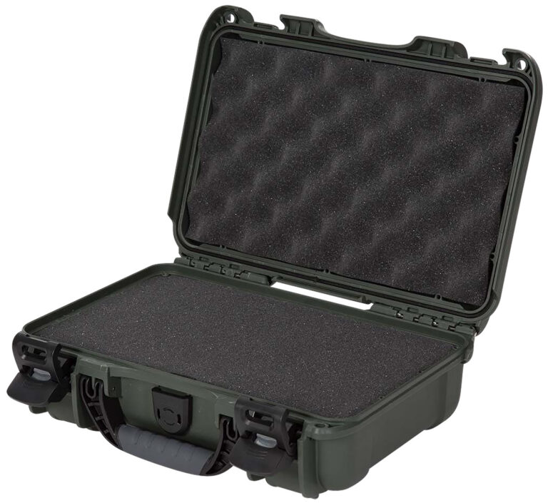 Nanuk Pistol and Accessory Hard Case w/Foam Olive 11.4 in. x 7 in. x 3.6 in