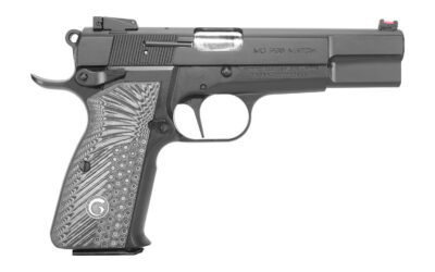EAA GIRSAN 390465 MCP 35 Match 9mm Luger 15+1, 4.87″ Stainless Steel Barrel, Matte Black Serrated Slide, Matte Black Steel Frame w/Beavertail, Black/Gray Checkered Grip, Ambidextrous