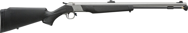 CVA PR2117SVPS Wolf V2 w/Optic 50 Cal 209 Primer 24" Matte Stainless Steel Barrel, Drilled & Tapped Stainless Steel Receiver, Fixed Black Synthetic Stock, KonusShot 3-9x32mm
