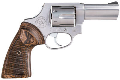 Taurus 2-856EX39CH 856 Executive Grade Small 38 Special +P 6 Shot 3″ Satin Polished Stainless Steel Barrel, Cylinder & Frame, Altamont Wood Grip, Concealed Hammer