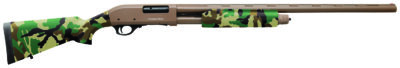 Charles Daly 930330 301  12 Gauge 3″ 4+1 28″ Vent Rib Barrel, Flat Dark Earth Barrel/Receiver, Woodland Camo Synthetic Stock & Forend, Includes 3 Choke Tubes