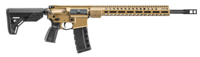 FN 36100676 FN 15 DMR3 5.56x45mm NATO 18″ Barrel 30+1, FDE Cerakote Receiver, Black OEM Stock & Grip, Optic Ready