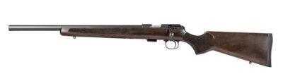 CZ-USA 02392 457 Varmint 22 LR 5+1 20.50″ Black Nitride Heavy Barrel, Black Nitride Stainless Steel Grooved Receiver, Wood Stockn Left Hand