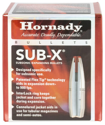 SUB-X® 30 CALIBER (0.308”) RIFLE BULLETS SUB-X .30 CAL. (0.308”) 175GR POLYMER TIP 100/BOX