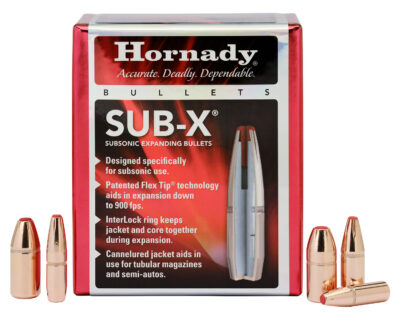 SUB-X 35 CALIBER (0.357”) BULLETS SUB-X 35 CAL (.357) 250GR POLYMER TIPPED W/CANNELURE 100/BOX