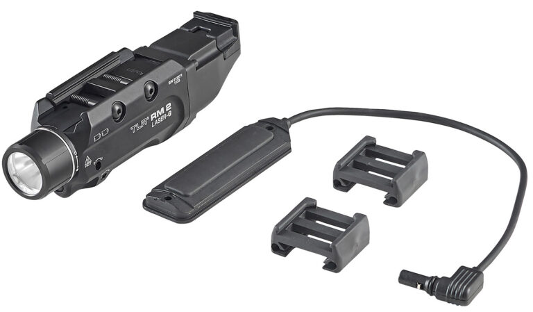 Streamlight 69453 TLR-2 RM with Laser Black Aluminum, 1000 Lumens White LED Bulb/Green Laser, 297 Meters Beam, Picatinny Rail Mount