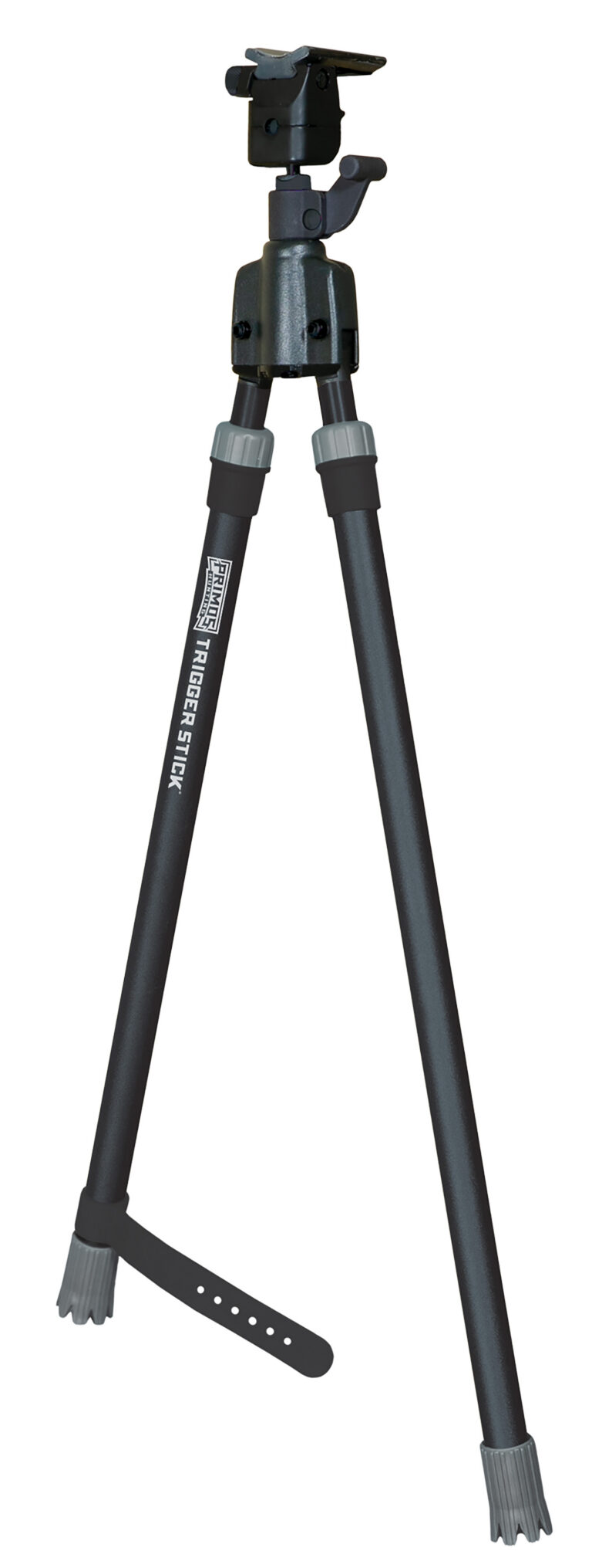 Primos 65826 Trigger Stick Bipod made of Steel with Black & Gray Finish, QD Swivel Stud Attachment Type & Medium Height (Clam Package)