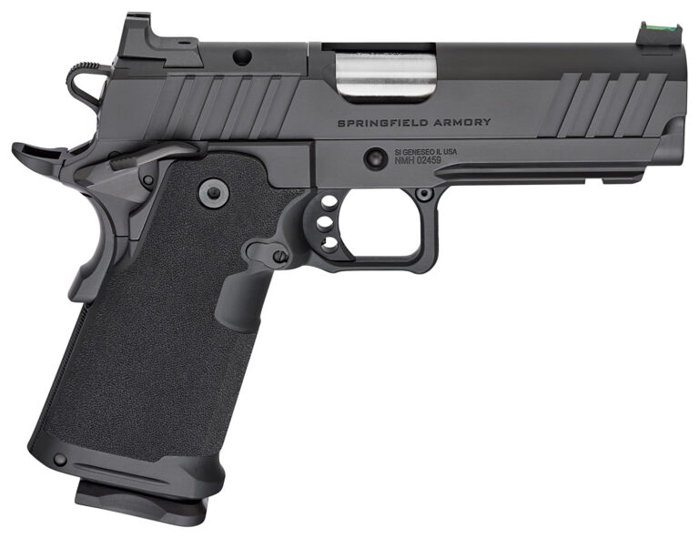 Springfield Armory PH9117AOS Prodigy  9mm Luger 20+1/17+1 4.25" Bull Barrel, Black Cerakote Carbon Steel Frame w/Picatinny Acc. Rail, Optic Ready Slide, Polymer Grip, Fiber Optic Sight