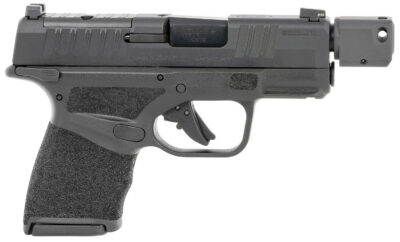 Springfield Armory HC9389BTOSPMSLC Hellcat Micro-Compact OSP 9mm Luger 3.80″ Threaded/Compensated 10+1, Black, Polymer Frame, Serrated/Optic Cut Slide, Manual Safety