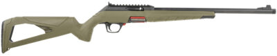 Winchester Repeating Arms 521140102 Wildcat  22 LR 10+1 18″, Matte Black Barrel/Rec, Skeletonized OD Green Stock, Ghost Ring Sight, Suppressor Ready
