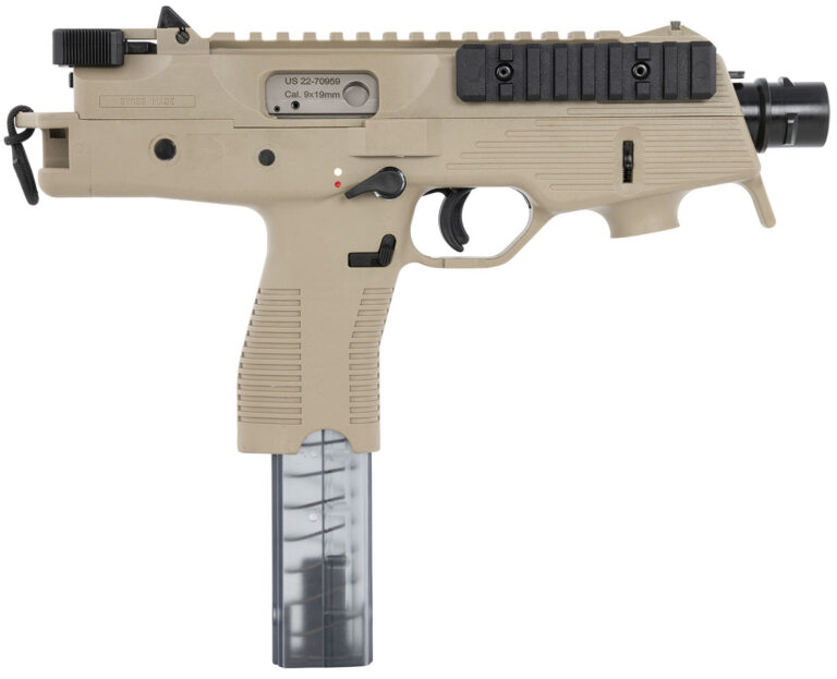 B&T Firearms 30105NUSCT TP9 9mm Luger 30+1 5.10", Coyote Tan, Polymer Frame/Grip, No Brace, Iron Sights