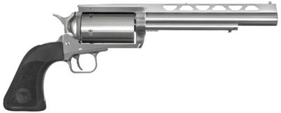 Magnum Research BFR45LC4106 BFR  SAO 45 Colt (LC) or 410 Gauge, 7.50″ Vent Rib Barrel, 6rd Cylinder, Brushed Stainless Steel, Black Hogue Rubber Grip