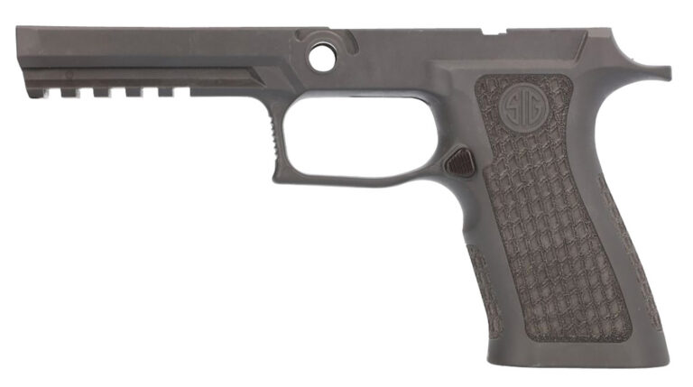 LTXG 9/40/357 GRIP MODULE LASER ENGRAVED ~SIG SAUER® P320-FS LTXG GRIP MODULE LASER ENGRAVED P320-FULL SIZE 9/40/357 GRAY