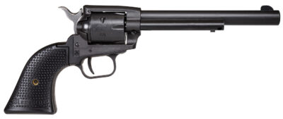 Heritage Mfg SRR22BS6PG Rough Rider  22 LR 6 Shot, 6.50″ Black Satin Steel Barrel, Frame & Cylinder, Black Star Polymer Grip, Manual Thumb Safety, Exposed Hammer