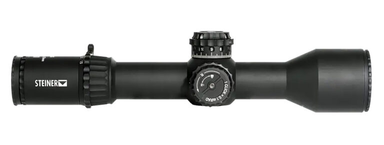 Steiner 5116 T6Xi Black 2.5-15x 50mm 34mm Tube Illuminated SCR Mil Reticle First Focal Plane Features Throw Lever