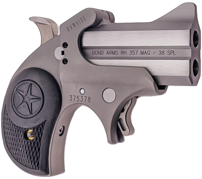BOND RAWHIDE 357MAG 38SPL 2.5 SS RUBBER GRP