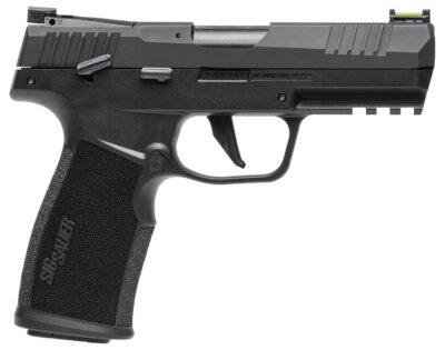 Sig Sauer 322CBAS10 P322  22 LR 10+1 4″ Black Steel Threaded Barrel, Black Hard Coat Anodized Optic Ready/Serrated Slide, Black SS/Polymer Frame w/Picatinny Rail & Black Polymer Grips