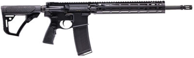 Daniel Defense 0219110750047 DD4 RIII 5.56x45mm NATO 16″ 30+1, Black, OEM Stock & Grip, 12.50″ M-Lok Handgaurd, Ambi Controls