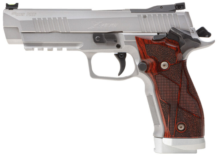 Sig Sauer 226X59CLASSIC P226 X-Five Classic 9mm Luger 20+1 5" SS w/Picatinny Rail & Beavertail Serrated SS/Optic Cut Slide Hogue Cocobolo Grip