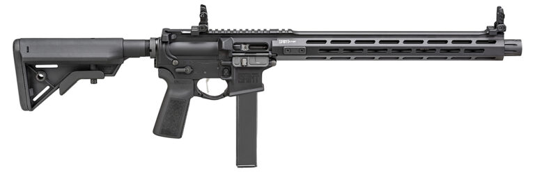 Springfield Armory STV91609B SAINT Victor 9mm Luger 16" 32+1, Black, B5 Systems Bravo Stock & Type 23 Grip, Flip-Up Sights, Blast Diverter