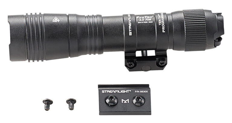 Streamlight 89003 ProTac 2.0 Black Anodized Aluminum 250/2000 Lumens White LED Bulb, 266 Meters Beam, Picatinny Rail Mount, Rifle