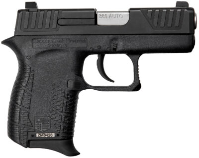Diamondback DB0100E002 DB380 Gen4 Micro-Compact Frame 380 ACP 6+1, 2.80″ Stainless Steel Barrel, Black Nitride Serrated Stainless Steel Slide, Black Polymer Frame w/Beavertail & Grip