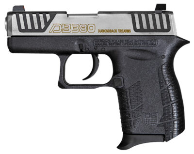Diamondback DB0100E032 DB380 Gen4 Micro-Compact Frame 380 ACP 6+1, 2.80″ Stainless Steel Barrel, Serrated Stainless Steel Slide, Mint Polymer Frame w/Beavertail & Grip