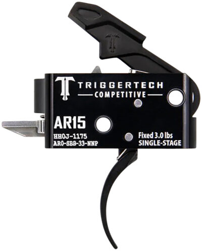 AR15 SINGLE-STAGE COMPETITIVE TRIGGERS AR15 SINGLE-STAGE COMPETITIVE PRO CURVED TRIGGER PVD BLACK