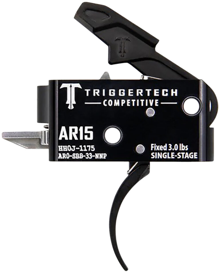 AR15 SINGLE-STAGE COMPETITIVE TRIGGERS AR15 SINGLE-STAGE COMPETITIVE PRO CURVED TRIGGER PVD BLACK